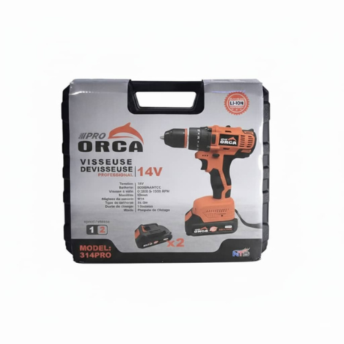 VISSEUSE PERCEUSE ORCA CD314 SANS FIL 14V 2 BATTERIES